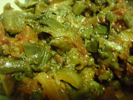 Caponata di carciofi 