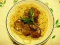 Pasta con la zucchina fritta